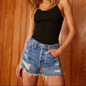 Denim Forum The Ex Boyfriend Shorts Jeans Cut Offs Size 24